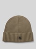 BOSS Beanie van zuivere scheerwol, model 'FATI' Leem