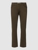 Brax Straight Fit Chino mit Label-Detail Modell 'Cadiz' Khaki