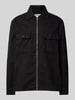 Only & Sons Relaxed Fit Hemdjacke mit Kentkragen Modell 'STEAM' Black