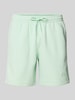 SERGIO TACCHINI Regular Fit Sweatshorts mit Logo-Stitching Modell 'SIMBA' Mint