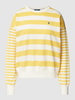 Polo Ralph Lauren Sweatshirt mit Streifenmuster Gelb