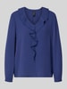 Marc Cain Relaxed Fit Bluse mit Rüschenbesatz Royal