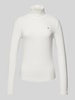 Tommy Hilfiger Slim Fit Longsleeve mit Rollkragen Weiss