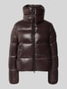Save The Duck Regular Fit Steppjacke mit Stehkragen Modell 'Isla' Dunkelbraun