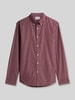 Tommy Hilfiger Body fit vrijetijdsoverhemd van puur katoen Bordeaux