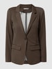 Fransa Blazer van jersey, model 'Blenda'  Middenbruin