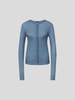 Joseph Strickjacke aus Kaschmir Metallic Blau
