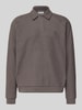 REVIEW Sweatshirt met polokraag Donkergrijs
