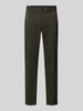 MCNEAL Slim fit stoffen broek met viscose Olijfgroen