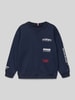 Tommy Hilfiger Kids Regular fit sweatshirt van katoenmix  Marineblauw