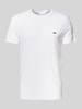 Lacoste T-shirt met ronde hals, model 'Supima' Wit