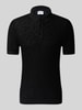 Antony Morato Slim Fit Poloshirt mit gerippten Abschlüssen Black