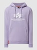 Alpha Industries Hoodie mit Label-Print Lila