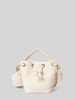 VALENTINO BAGS Handtasche mit Strukturmuster Modell 'SAMBA' Ecru