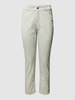 Christian Berg Woman Hose mit Label-Applikation Khaki