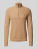 Polo Ralph Lauren Gebreide pullover met labelstitching Camel