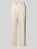 Christian Berg Men Leinenhose mit Gesäßtaschen Beige