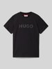 HUGO T-Shirt mit Rundhalsausschnitt Black