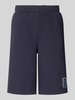 Lacoste relaxed fit sweatshorts van katoenmix Marineblauw
