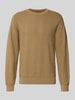 HUGO Regular Fit Pullover aus reiner Baumwolle Modell 'Simoh' Beige