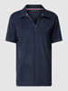 Tommy Hilfiger T-shirt met labelstitching, model 'TERRY' Donkerblauw