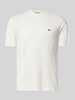 Emporio Armani T-Shirt aus Lyocell-Mix mit Label-Stitching Weiss