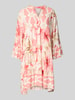 ZABAIONE Minikleid aus Viskose im Stufen-Loook Apricot