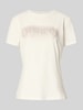 Guess Activewear T-shirt met labeldetail, model 'INGRID' Offwhite