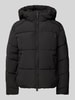 WITHBLACK Steppjacke mit Kapuze Black