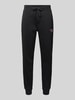 Polo Sport Slim fit sweatpants met labelstitching Zwart