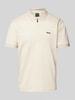 BOSS Green Poloshirt met labeldetail, model 'Philix' Beige