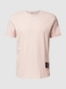 Calvin Klein Jeans T-shirt met labelpatch Roze