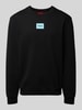 HUGO Sweatshirt mit Label-Patch Black