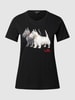 Lauren Ralph Lauren T-Shirt mit Motiv-Print Black