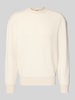 BOSS Orange Regular Fit Pullover aus Schurwolle-Mix MODELL 'KOLTORP' Offwhite