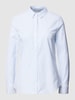 Fransa Overhemdblouse met stretch Lichtblauw