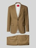 HUGO Regular Fit Anzug mit Viskose-Anteil Modell 'Karlo-Flips251' Sand