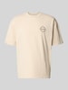 PEGADOR Oversized T-Shirt mit Label-Print Modell 'Paide' Offwhite