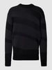 BOSS Orange Strickpullover im Colour-Blocking-Design Modell 'Arace' Black