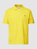 Lacoste Classic fit poloshirt met labelapplicatie Donkergeel