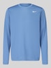 Nike Training bluzka z długim rękawem sport o kroju regular fit z okrągłym dekoltem Niebieski