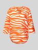 s.Oliver RED LABEL Linnen blouse met tuniekkraag Oranje