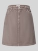 s.Oliver RED LABEL Mini-rok van puur katoen met ribcordstructuur Beige