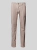 Marc O'Polo Tapered Fit Cordhose aus reiner Baumwolle Modell 'OSBY PLEATS' Offwhite