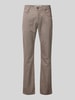 MAC Regular Fit Jeans im 5-Pocket-Design Modell 'Arne' Beige