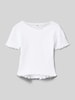 s.Oliver RED LABEL Slim Fit T-Shirt aus reiner Baumwolle Weiss