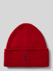 Polo Ralph Lauren Muts van wol met labeldetail, model 'PONY' Rood