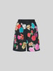 Marni Shorts mit floralem Muster Black