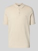 Fynch-Hatton Regular Fit Poloshirt in Strick-Optik Offwhite
