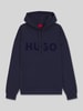 HUGO Oversized hoodie van puur katoen, model 'DITCHLE' Koningsblauw
